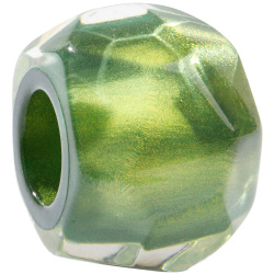 Šperky ZSISKA - Náhrdelník - Korálka MUSEE - olivová