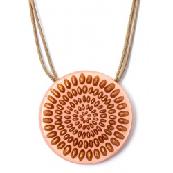 Šperky ZSISKA - Náhrdelník MANDALA 1 - ružovo - bronzový