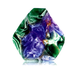 Unikátne mydlá - MALACHIT AZÚROVÝ EXKLUZÍVNE MYDLO SAVONS GEMME