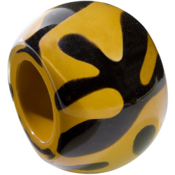 perky ZSISKA - Náhrdelník - Korálka MUSEE - žlto čierna