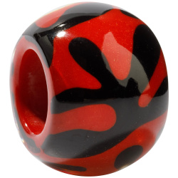 Šperky ZSISKA - Náhrdelník - Korálka MUSEE - červeno čierna