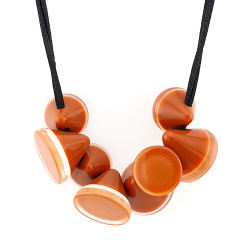 Šperky ZSISKA - Náhrdelník NANA 8 - červeno hnedý