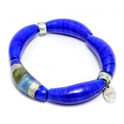 Šperky Murano Millefiori - Náramok NOEMI - modrý