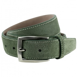 Lindenmann - módne doplnky pre mužov a ženy - Kožený opasok Lindenmann 7331 zelený