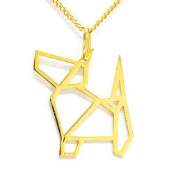 Šperky SilverMoon - náhrdelník PES pozlátený