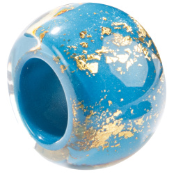 Šperky ZSISKA - Náhrdelník - Korálka GLAM - modro-zlatá