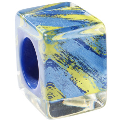 Šperky ZSISKA - Náhrdelník - Korálka GLAM - modro-žltá