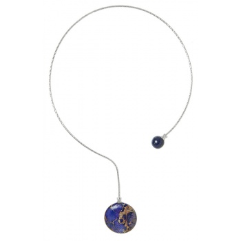 Šperky Monde D´Alexandra - Náhrdelník jaspis modro fialový