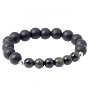 Šperky Monde D´Alexandra - Náramok unisex onyx a obsidián