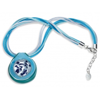 Šperky Murano Millefiori - náhrdelník VIKTÓRIA - tyrkysový