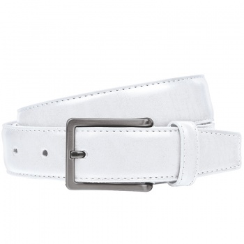Kožený opasok Lindenmann 319 biely