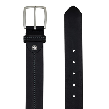 Lindenmann - módne doplnky pre mužov a ženy - Kožený opasok LINDENMANN 1000379 čierny