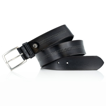 Lindenmann - módne doplnky pre mužov a ženy - Kožený opasok LINDENMANN 1000379 čierny