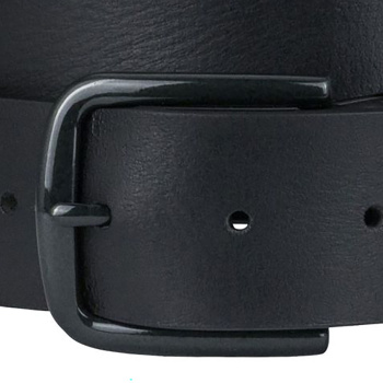 Lindenmann - módne doplnky pre mužov a ženy - Kožený opasok LINDENMANN 1000458 čierny