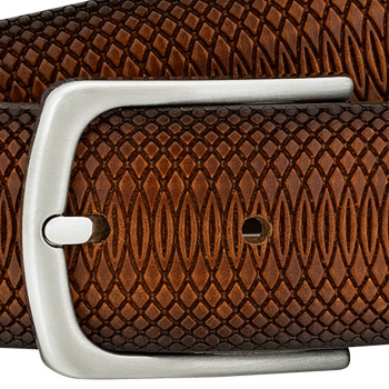 Lindenmann - módne doplnky pre mužov a ženy - Kožený opasok LINDENMANN 1000471 koňakovo hnedý