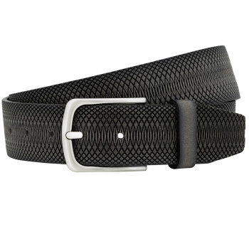 Lindenmann - módne doplnky pre mužov a ženy - Kožený opasok LINDENMANN 1000471 šedý