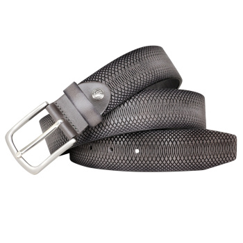 Lindenmann - módne doplnky pre mužov a ženy - Kožený opasok LINDENMANN 1000471 šedý