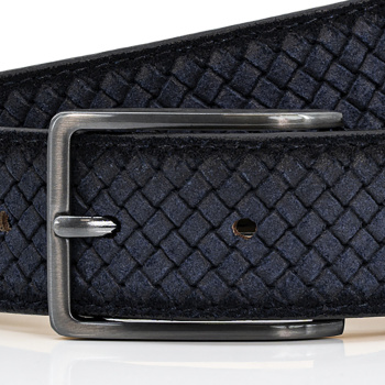 Lindenmann - módne doplnky pre mužov a ženy - Kožený opasok LINDENMANN 1000484 námornícky modrý