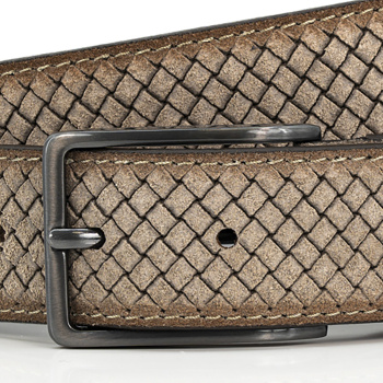 Lindenmann - módne doplnky pre mužov a ženy - Kožený opasok LINDENMANN 1000484 šedý