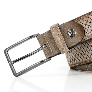 Lindenmann - módne doplnky pre mužov a ženy - Kožený opasok LINDENMANN 1000484 šedý