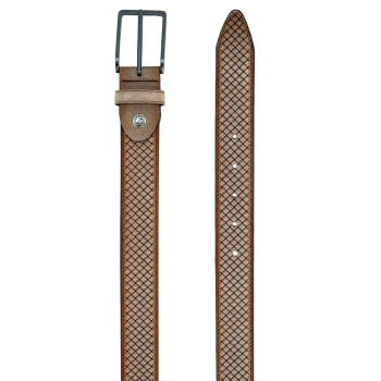 Lindenmann - módne doplnky pre mužov a ženy - Kožený opasok LINDENMANN 1000484 šedý