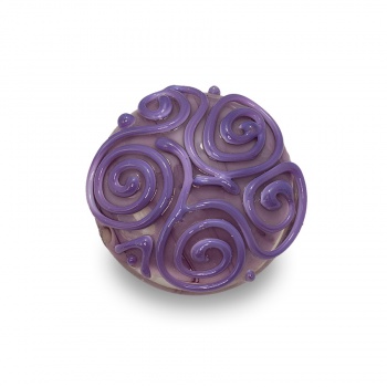 Šperky Murano Millefiori - Brošňa DINA - fialová