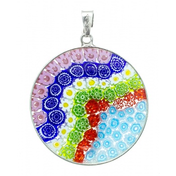 Šperky Murano Millefiori - Prívesok Millefiori 32 mm - 1