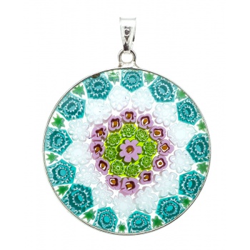 Šperky Murano Millefiori - Prívesok Millefiori 32 mm - 2