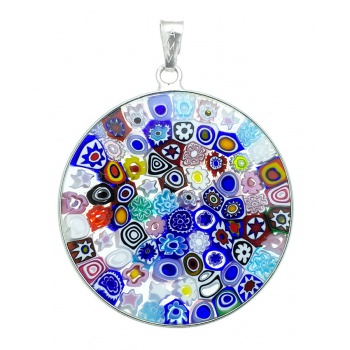 Šperky Murano Millefiori - Prívesok Millefiori 32 mm - 3