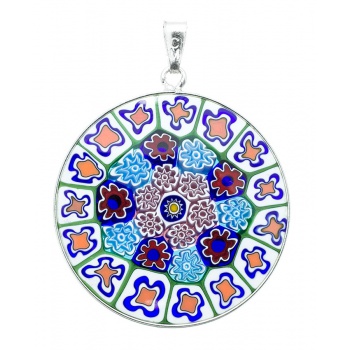 Šperky Murano Millefiori - Prívesok Millefiori 32 mm - 8