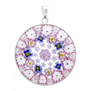 Šperky Murano Millefiori - Prívesok Millefiori 32 mm - 9