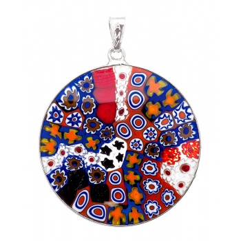 Šperky Murano Millefiori - Prívesok Millefiori 32 mm - 11