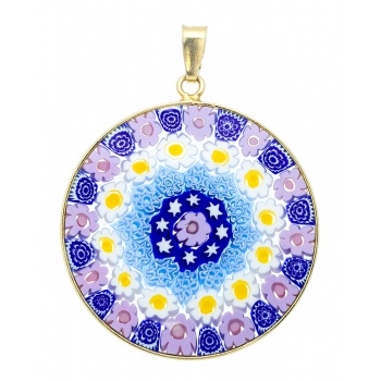 Šperky Murano Millefiori - Prívesok Millefiori 32 mm - 12