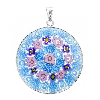 Šperky Murano Millefiori - Prívesok Millefiori 32 mm - 13