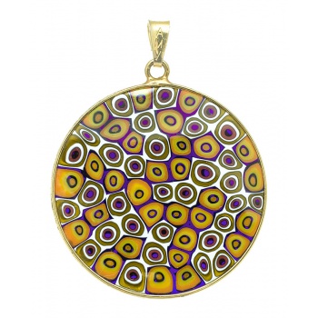 Šperky Murano Millefiori - Prívesok Millefiori 32 mm - 14