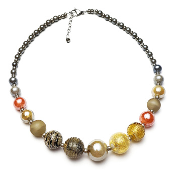 Šperky Antica Murinna  - Náhrdelník CERTOSA - hnedo-šedý