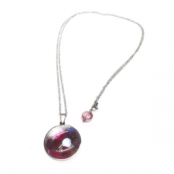 Šperky Murano Millefiori - Náhrdelník MAGIC - ružový