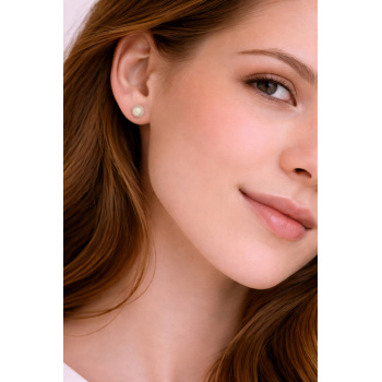  Šperky Murano Millefiori - Náušnice PERALDI - šedo-béžové