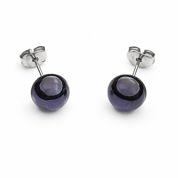  Šperky Murano Millefiori - Náušnice PERALDI - čierne