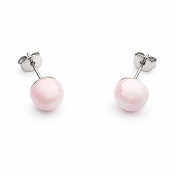  Šperky Murano Millefiori - Náušnice PERALDI - bledoružové