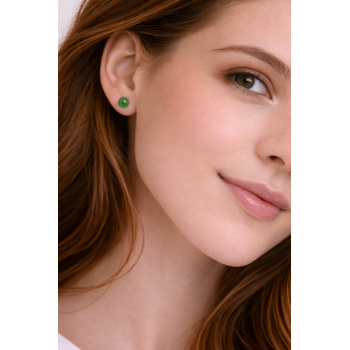  Šperky Murano Millefiori - Náušnice PERALDI - svetlozelené