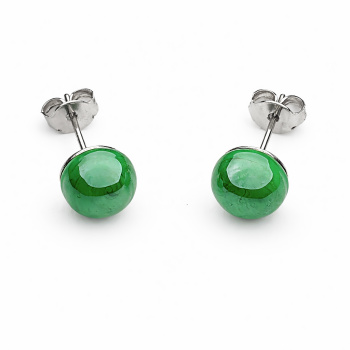  Šperky Murano Millefiori - Náušnice PERALDI - svetlozelené