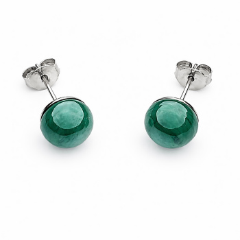  Šperky Murano Millefiori - Náušnice PERALDI - zelené