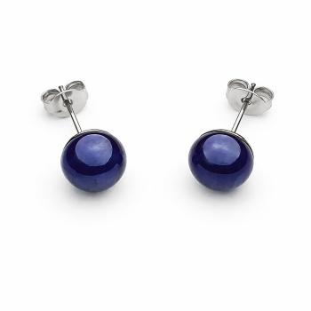  Šperky Murano Millefiori - Náušnice PERALDI - modrofialové