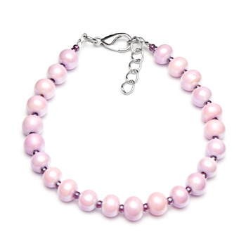 Šperky Murano Millefiori - Náramok PERALDI - ružový