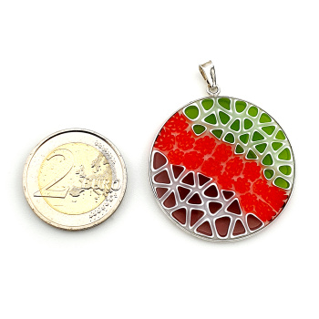 Šperky Prívesok Millefiori 36 mm - 02