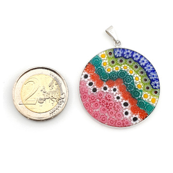 Šperky Prívesok Millefiori 36 mm - 12