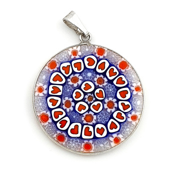 Šperky Prívesok Millefiori 32 mm - 03