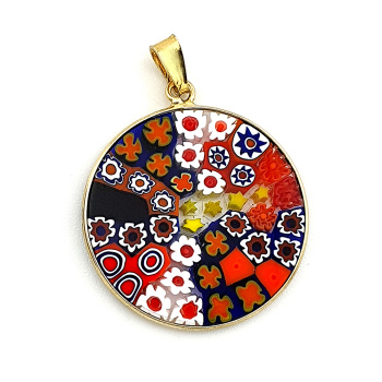 Šperky Prívesok Millefiori 26 mm - 04