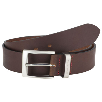 Lindenmann - módne doplnky pre mužov a ženy - Kožený opasok Pierre Cardin 1070255 tmavo hnedý